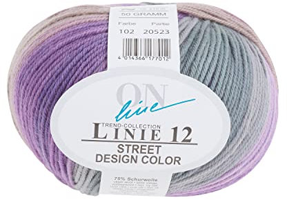 Online Handstrickgarn, 75% Schurwolle (Merino), 25% Polyamid, Farbe 102, OneSize, 50