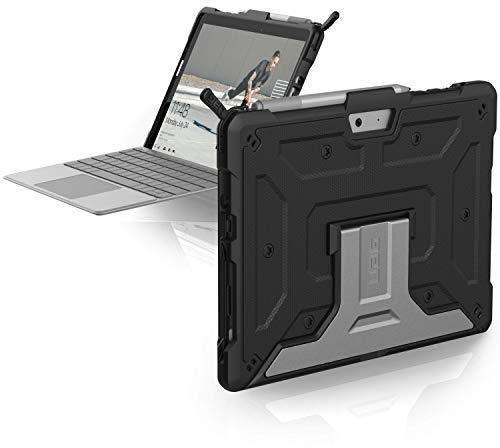 URBAN ARMOR GEAR UAG Designed for Microsoft Surface Go 4/ Surface Go 3 / Surface Go 2 / Surface Go Case 10.5 Metropolis Rugged Aluminum Kickstand Military Drop Tested Protective Cover Black