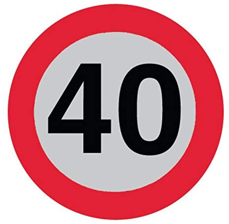 AMA - Disco adesivo ø 200 limitazione di velocità 40 km/h