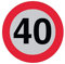 AMA Disque adhésif ø 200 limitation de Vitesse 40 km/h