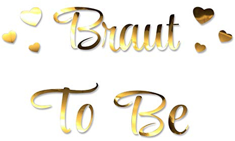 Oblique Unique® Bügelbild für JGA Junggesellinnenabschied Hochzeit - Braut to Be - Team Braut - Braut Crew + Herzen Bilder zum Aufbügeln - Motiv wählbar (Braut to Be)
