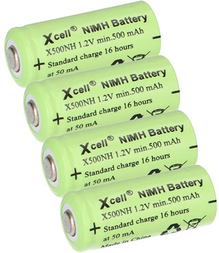 4X Akku Lady N X500NH ersetzt LR1, LR01, 4901, 4001, MX9100, 910A, E90 1,2V NI-MH 500mAh Akkuman Set