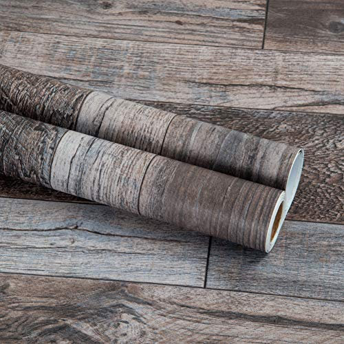 45 cm x 200 cm Holztapete, zum Abziehen und Aufkleben, selbstklebende Holztapete, dekoratives Holzbrett, kein Kleber, wenn entfernt.