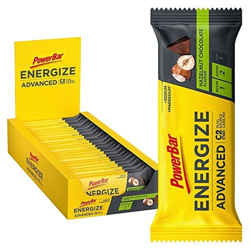 Powerbar Energize Advanced Choco Hazelnut 25x55g - High Carb Energieriegel + C2MAX