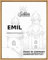 Schloss BILDERRAHMEN Emil 50x70 cm, Schattenfugenrahmen Dekor Buche