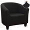 Jaotto Sesselschoner Sesselhusse Stretch Sesselüberwürfe Sofabezug Elastisch Sofabezug Sesselbezug Sesselschoner Waschbar Entfernbar für Clubsessel Cafe Stuhl Sessel Loungesessel(Schwarz,1 Stück)