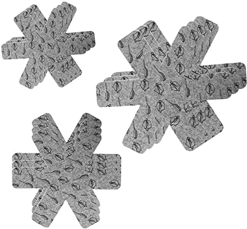 Paquete de 3 Protectores de sartenes, Protectores de sartenes, Protectores de apilamiento, Protectores de sartenes, Protectores de ollas, Protectores de apilamiento Antideslizantes, Posavasos