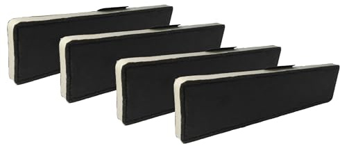 vhbw 4x Aktivkohlefilter kompatibel mit Miele DA 6708 D/HVBR | DA 6708 D / OBSW, DUU 1000-1, DUU 2900 Dunstabzugshaube - 43 x 10 x 2 cm