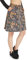 Westkun Damen Tennisrock Knielang Activewear Röcke Wanderrock Sport Tennis Skort mit Tasche Hoher Taille Sportrock Sommer Skorts Röcke Colored Paisley L