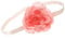 Pink Rose Flower Headband Hair Elastic Hair Band Bandeau Wedding Festival for Women Girls by Glitz4Girlz