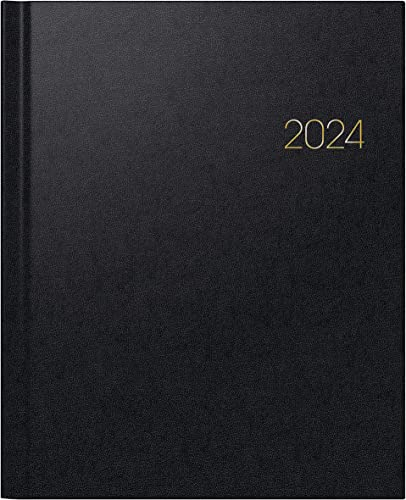 BRUNNEN Wochenkalender Modell Manager Wt 7 - weektimer® 2024 2 Seiten = 1 Woche Blattgröße 21 x 26 cm schwarz