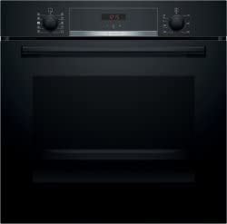 Bosch HRA534BB0 Serie 4 Multifunktionsofen mit Added Steam, 60 x 60 cm, Schwarz