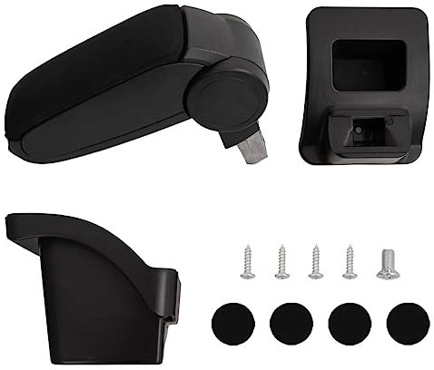 vidaXL Reposabrazos para Coche ABS Negro 16x30x(40-50) cm