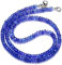 Kashish Gems & Jewels Natürliche AAA Edelstein Tansanit Halskette 4,5 bis 6,5 mm Größe facettierte Rondelle Perlen | 45,7 cm volle Halskette | Geschenk für Mädchen, 3,5–5,5 mm, Edelstein, Tansanit,