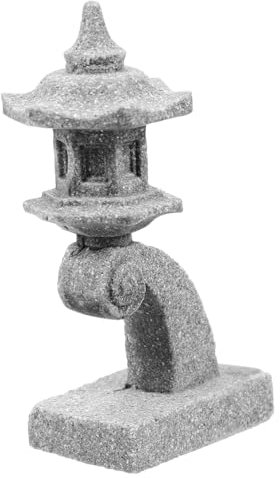 OATIPHO Mini-Pagodenmodell Aus Kunstharz Japanische Gartendekoration Leicht Für Bonsai Mikro-Landschaftsdeko Und Outdoor Hausdeko
