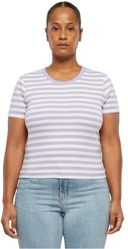 Urban Classics Damen Ladies Short Striped Tee