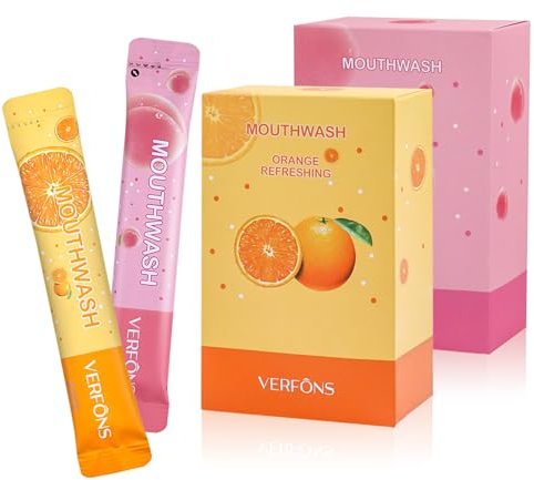 Lot de 40 mini bains de bouche portables de voyage - 1,8 l - Emballés individuellement - Pour rafraîchir l'haleine - Facile à transporter - Indispensable pour le travail, les voyages, les rendez-vous