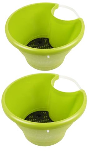 VINTORKY Pipe Flower Pot Garden Pots on Hanging Baskets for Drain Pipes 2pcs Plastic Plant Pots Easy Wall Decor Flower Holders