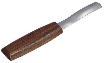 Scalpello per Intaglio del Legno Coltello per Legno Duro in Acciaio Utensile Curvo Scalpelli per Legno di Conifere