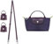 Gastinsave Handtaschengurte Ersatz, Leder Handtasche Crossbody Schultergurt Verstellbar für Longchamp Tasche Frauen(Marmelade Violett)