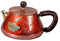 Sharplace Teekanne Aus Messing, Kupferkessel, Antiker Charme, Teezeremonie, Umwickelter Griff, Wasserkocher, Chinesischer Kupferkessel für, Ginkgo-Muster