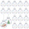 18PCS Durchsichtige Christbaumkugeln,Weihnachtskugeln Baumschmuck,Befüllbare Weihnachtskugeln,Weihnachtsbaumkugeln Plastik,Christbaumschmuck,Christmas Decoration Kugeln (farbenfroh)