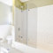 Fiqops Duschwand für Badewanne, 120x140cm 3-Teilig Faltbar Duschwand Badewanne,mit 6mm ESG Sicherheitsglas,Badewannen Duschwand (Silber Transparent),Glas Badewannenwand mit Badewannenaufsatz