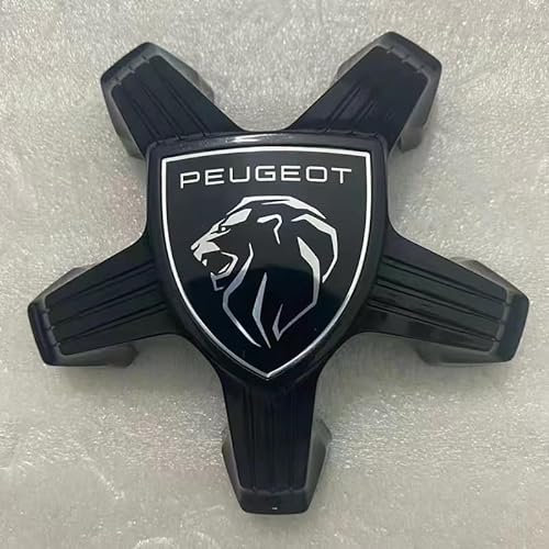 RZSYSSZD 4 Pièces Voiture Cache-moyeux pour Peugeot 3008/5008/2008/4008,Cache Moyeu Centre Hub Caps Anti-Corrosion et Anti-Rayures Pneus Jantes Accessoires,B