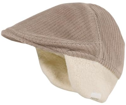 maximo GOTS Baby Boy-Schiebermütze Ohrenschutz, Nicki, Cord, Teddyfutter Made in Germany Cord