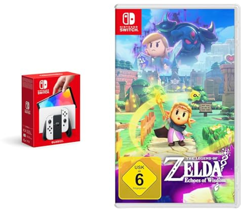 Nintendo Switch-Konsole (OLED-Modell) Weiß & The Legend of Zelda: Echoes of Wisdom