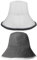 2 Piece Bucket Hats, Absorbent Felt Sauna Caps, Plush Sauna Hats, Unisex, Reusable Bucket Hats, Sauna Accessories Grey