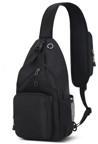 GERIINEER Sling Bag Große Rucksack Brusttasche Schultertasche Umhängetasche Herren Damen Wsserdicht Schulterrucksack für Outdoor Radfahren Reisen Wandern und Kurztrips