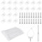 HavaCue 500 PCS Fixations de Serre-Câbles, Attaches de Câble avec Base de Montage d'Attache-Zip, Vis et Tournevis, Colliers de Serrage en Nylon pour Fixation et Organisation