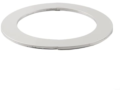 Edelstahl-Rohrabdeckungen | Wand-geteilte Flansche Rohrmanschetten | geteilte Rosetten-Rohrmanschette Duschrohrabdeckung | Kragen Ofenrohrabdeckung für Kesselabzieher (120 mm)