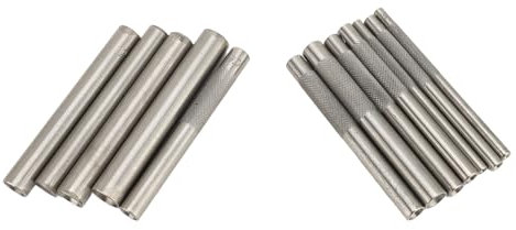 Rivet Setter, Herramienta de Remaches Herramienta de Cuero de Acero Inoxidable con 12 Piezas para la Nave de Cuero