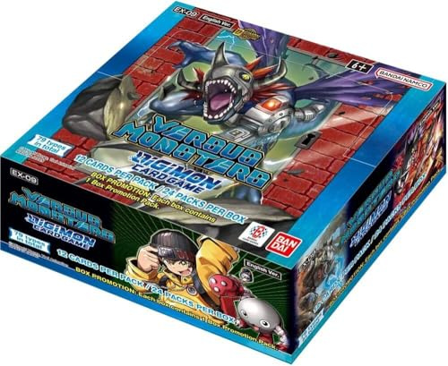 BANDAI, Digimon Kartenspiel: Extra Booster - Versus Monsters (EX-09), Sammelkarten-Booster-Display, ab 6 Jahren, 2 Spieler, 20-30 Minuten Spieldauer