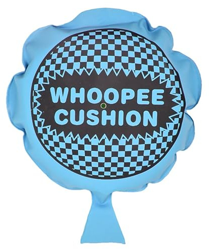 LEKAYIHU 8 Inch Large Size Whoopee Cushions Self Inflating Whoopie Cushion Fart Blaster Large Fart Sound Prank Toy (Blue)