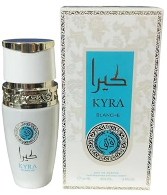 Profumo Donna 100ml – AFAQ Kyra Blanche Eau de Parfum Ispirato a Bianco Latte – Fragranza Araba Dolce e Cremosa, Intensa e Persistente, Idea Regalo