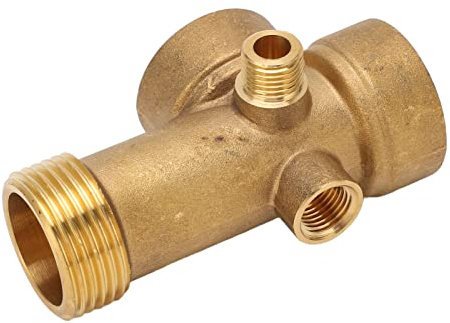 Generic Raccord de Tuyau à 5 Voies en Laiton de Haute qualité, pour Canalisation D'eau, de Pétrole et de Gaz, Cuisine et Salle de Bains