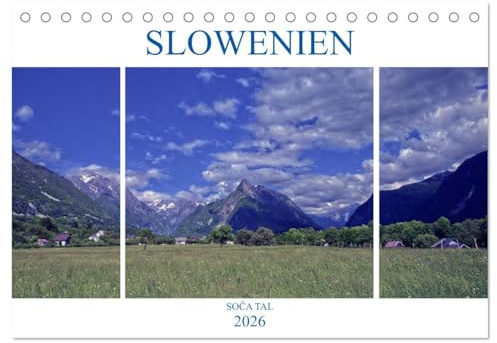 Slowenien - Soca Tal (Tischkalender 2026 DIN A5 quer), CALVENDO Monatskalender: Impressionen im Soca Tal (CALVENDO Orte)