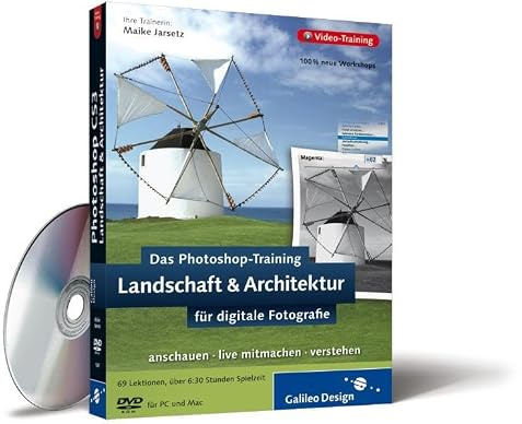 Das Photoshop-Training für digitale Fotografie: Landschaft & Architektur. Aktuell zu Photoshop CS3: Das Video-Training auf DVD aktuell zu Photoshop CS3 (Galileo Design)