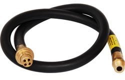 GREAVES&CO Gas Cooker Hose, 4' NG, Stainless Steel & Rubber, 4 Inches OD, 2.5mm Wall Thickness, Kitchen Gas Cooking, 1 Pack