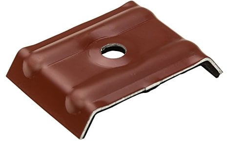 100x Kalotten Trapezblech Profilbleche Trapezform 35/207 Aluminium mit EPDM-Dichtung - rotbraun (RAL 8012)