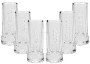 Moskovskaya Shotglas Glas Gläser Set - 6x Shotgläser 2cl geeicht