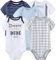 Kiddiezoom Baby-Body, Hose, Kleinkinder-Einteiler, Bekleidungs-Sets für Jungen und Mädchen aus Baumwolle, Mützen, Kratzfäustlinge Gr. 74, Bds5199