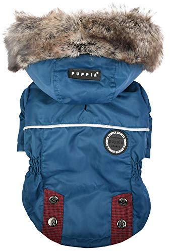 Puppia Hundemantel für kleine und mittelgroße Hunde - Brock - wohlfühlende Wärme und Komfort - Hundejacke
