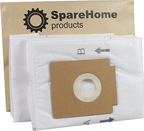 10 Bolsas alta filtración SpareHome® compatibles con aspirador Solac 897, 901, 903 y A401