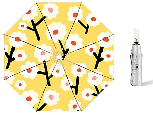 Parapluie Parasol Ombrelle Anti Uv Parapluies Pliants Parasol Pluie Ou Brillance Parapluie À Double Usage Femme Été Pliant Protection Solaire Protection Uv Parasol,Modèle Automatique Triple - Petite F