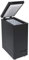 SIA CHF60B Black Chest Freezer with Removable Wire Basket, 53L Slimline Compact Freestanding Freezer, 36cm Wide, Adjustable Temperature Control, E Rated