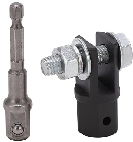 Scherenwagenheber Zubehör,Car Scissor Jack Adapter,Scherenheber-Bohrer-Adapter-Kit,1/2-Zoll-Scherenheber-Adapter Metall-Schlagbohrer-Stecknuss-Adapter Für U-Förmige Singe Eye Ends Jack